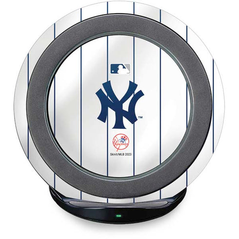 MLB New York Yankees Home Jersey Fast Charge Wireless Charging Stand Skin